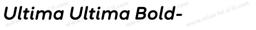 Ultima Ultima Bold字体转换